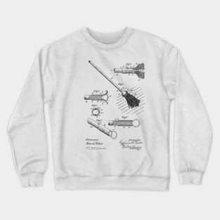 Mop Vintage Patent Hand Drawing Crewneck Sweatshirt